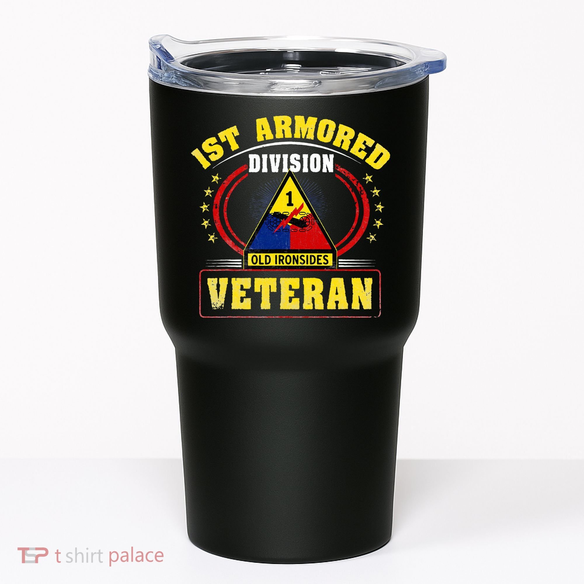 1st Armored Division Veteran Tumbler