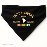 101st Airborne Division Vietnam Veteran Father Day USA-Made Doggie Bandana thumb 0