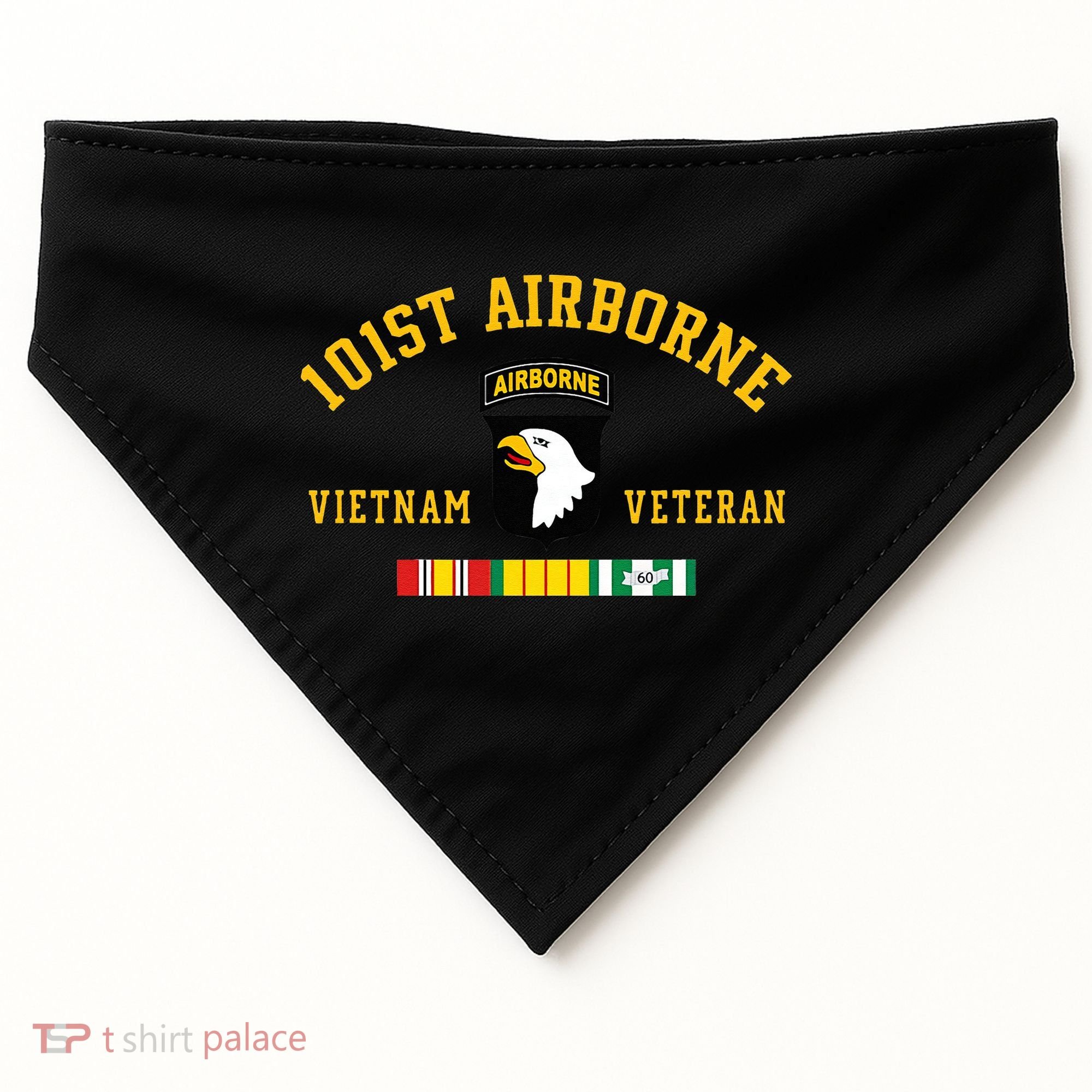 101st Airborne Division Vietnam Veteran Father Day USA-Made Doggie Bandana