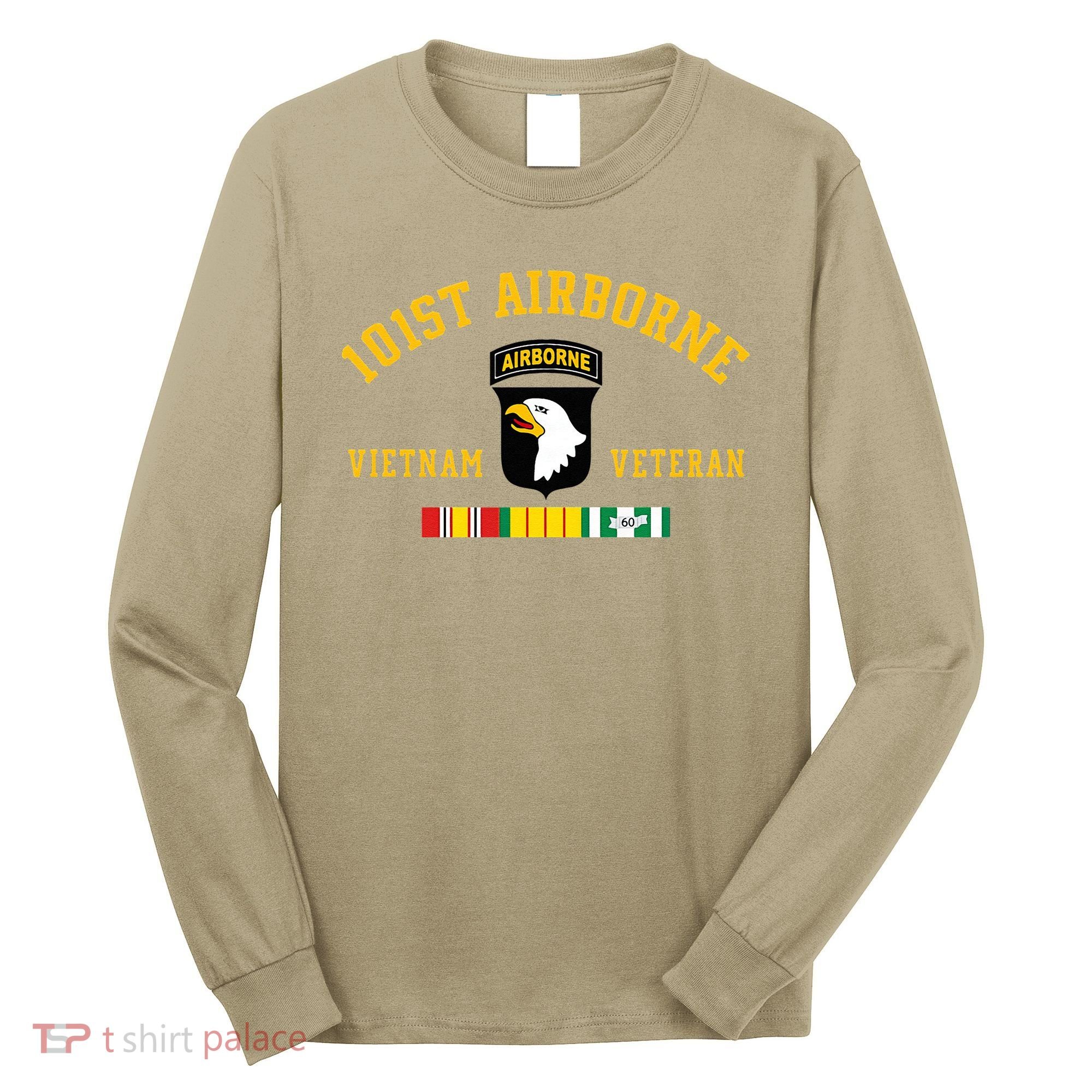 101st Airborne Division Vietnam Veteran Father Day Long Sleeve Shirt