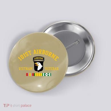 101st Airborne Division Vietnam Veteran Father Day Button