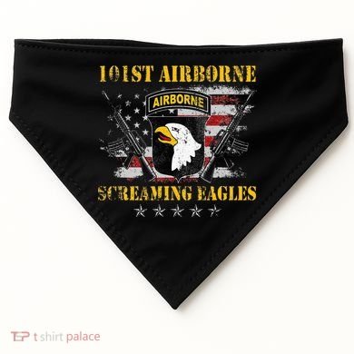 101st Airborne Division Veteran Screaming Eagle USA-Made Doggie Bandana