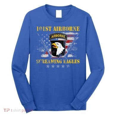 101st Airborne Division Veteran Screaming Eagle Long Sleeve Shirt
