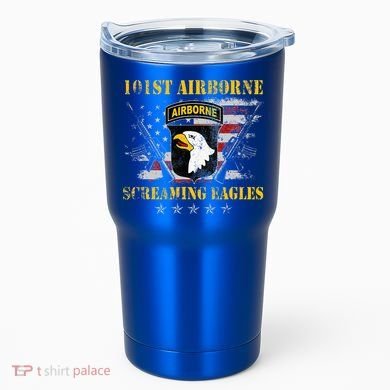 101st Airborne Division Veteran Screaming Eagle Tumbler