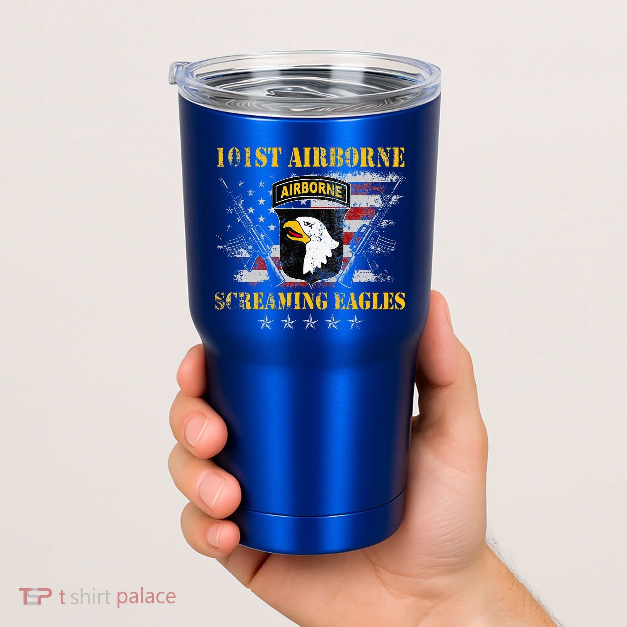 101st Airborne Division Veteran Screaming Eagle Tumbler