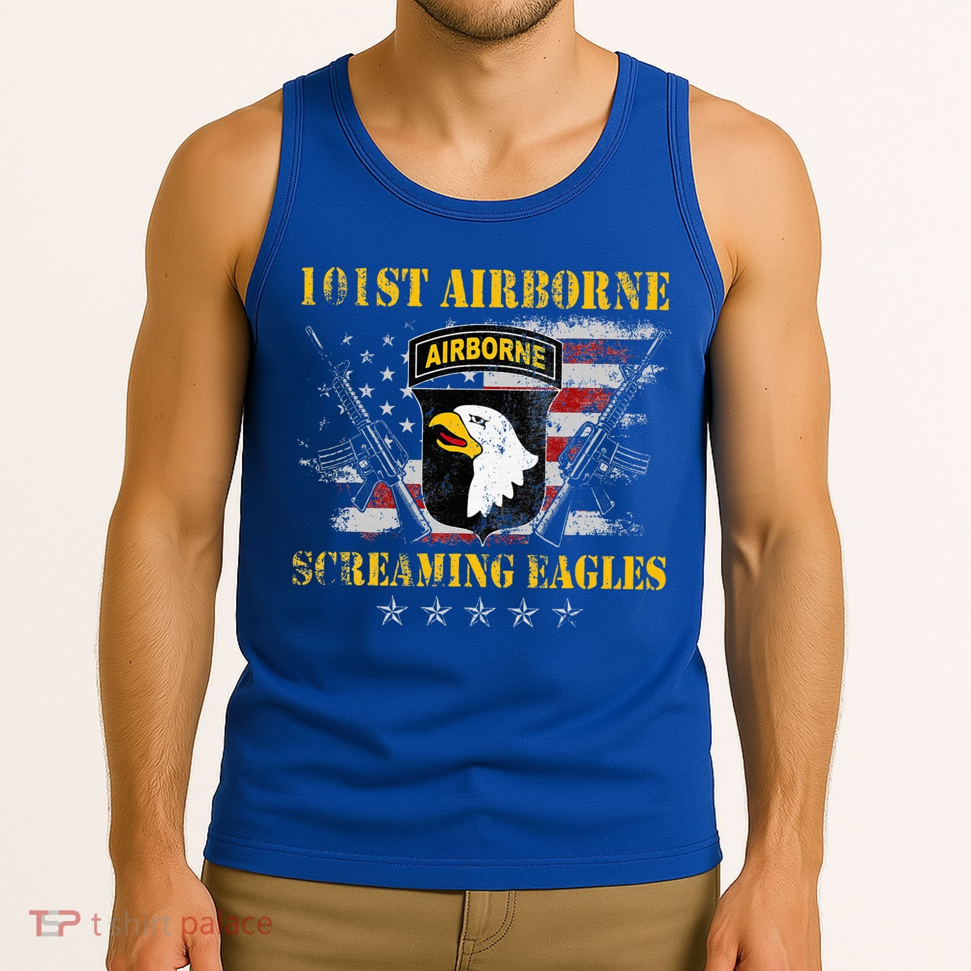 101st Airborne Division Veteran Screaming Eagle Tank Top
