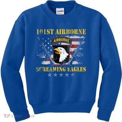 101st Airborne Division Veteran Screaming Eagle Kids Sweatshirt