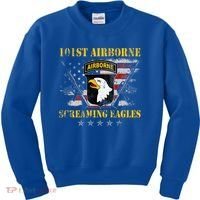 101st Airborne Division Veteran Screaming Eagle Kids Sweatshirt thumb 0