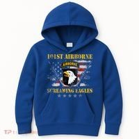 101st Airborne Division Veteran Screaming Eagle Kids Hoodie thumb 0