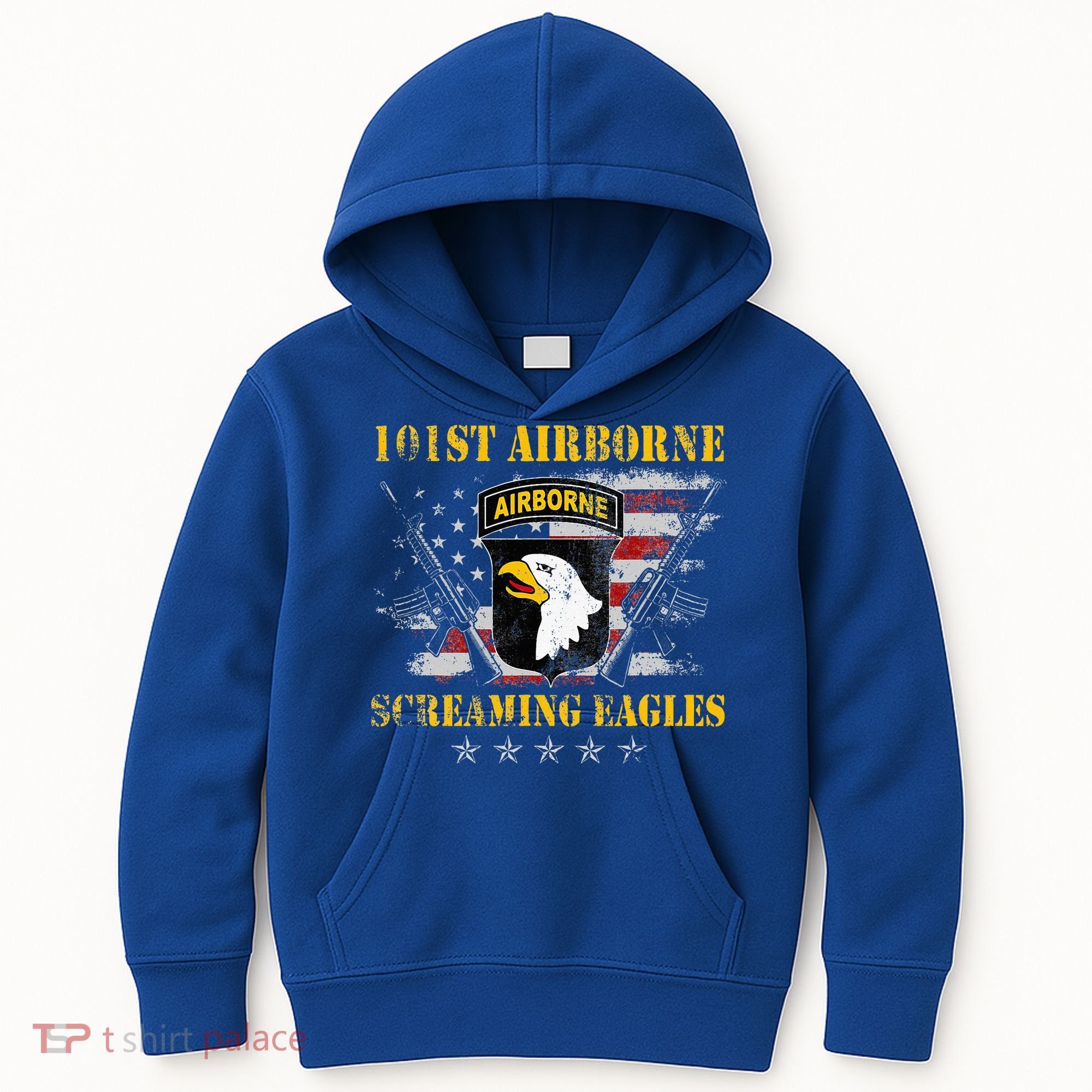 101st Airborne Division Veteran Screaming Eagle Kids Hoodie