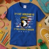 101st Airborne Division Veteran Screaming Eagle Kids T-Shirt thumb 3