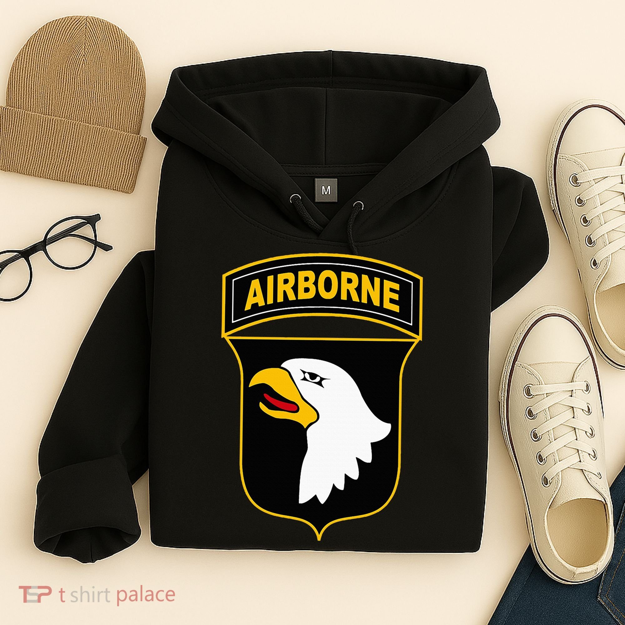 101st Airborne Division Military Veteran American Eagle Army Hoodie