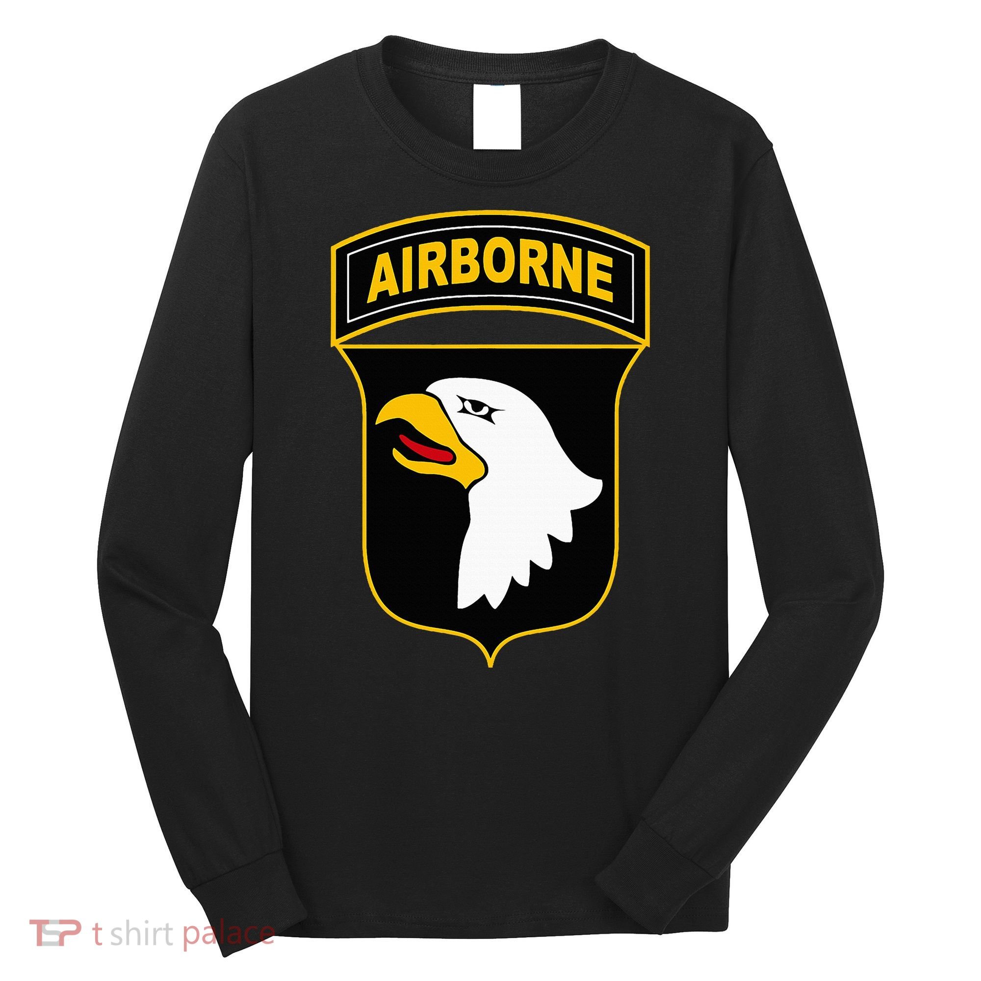 101st Airborne Division Military Veteran American Eagle Army Long Sleeve Shirt
