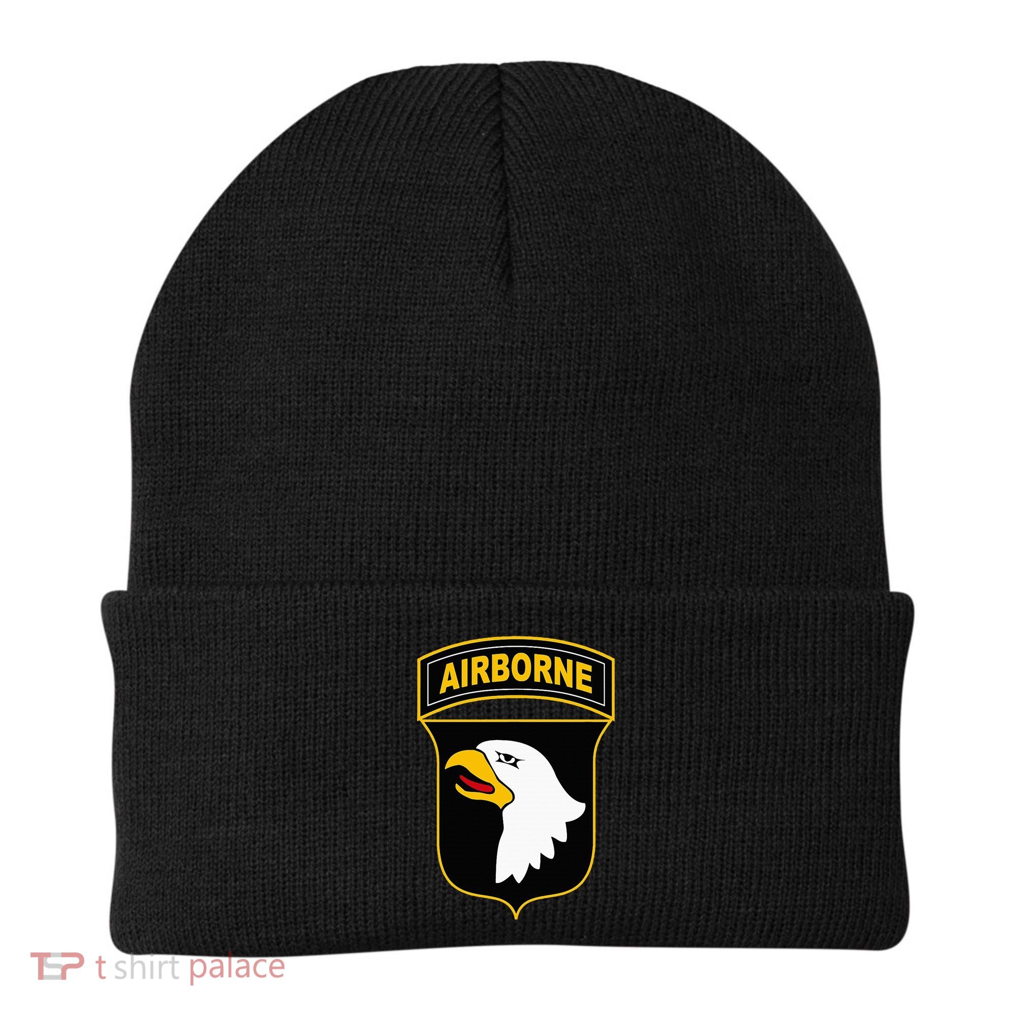 101st Airborne Division Military Veteran American Eagle Army Beanie