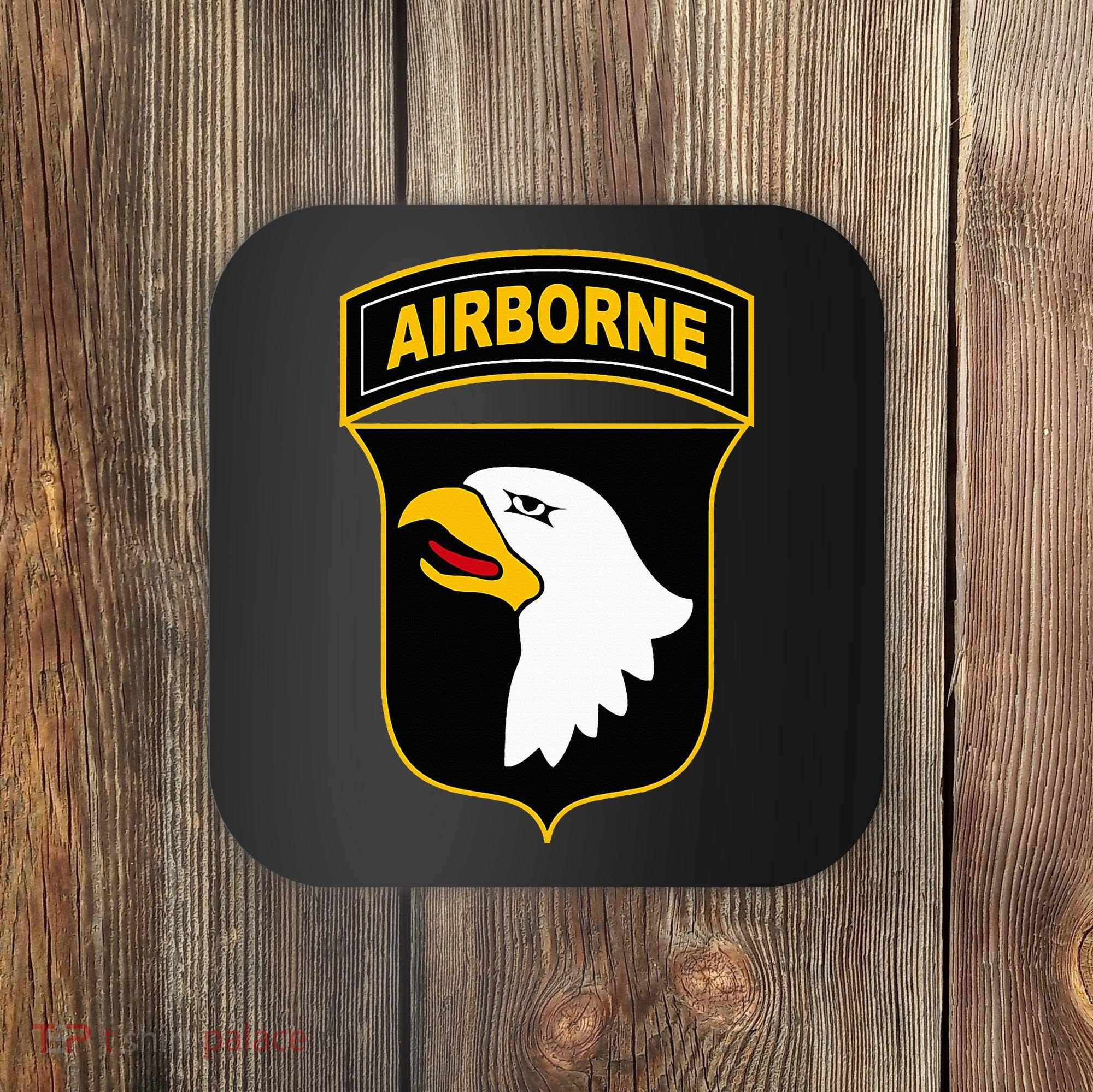 101st Airborne Division Military Veteran American Eagle Army Coaster