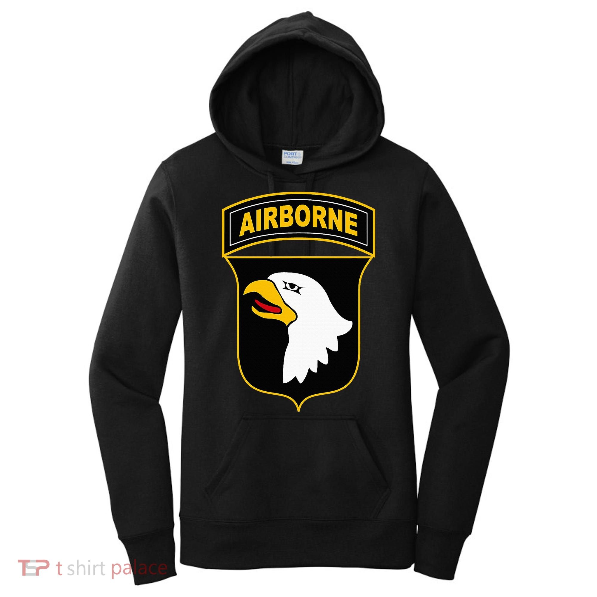 101st Airborne Division Military Veteran American Eagle Army Women's Hoodie