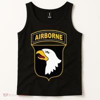 101st Airborne Division Military Veteran American Eagle Army Tank Top thumb 2