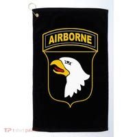 101st Airborne Division Military Veteran American Eagle Army Golf Towel thumb 0
