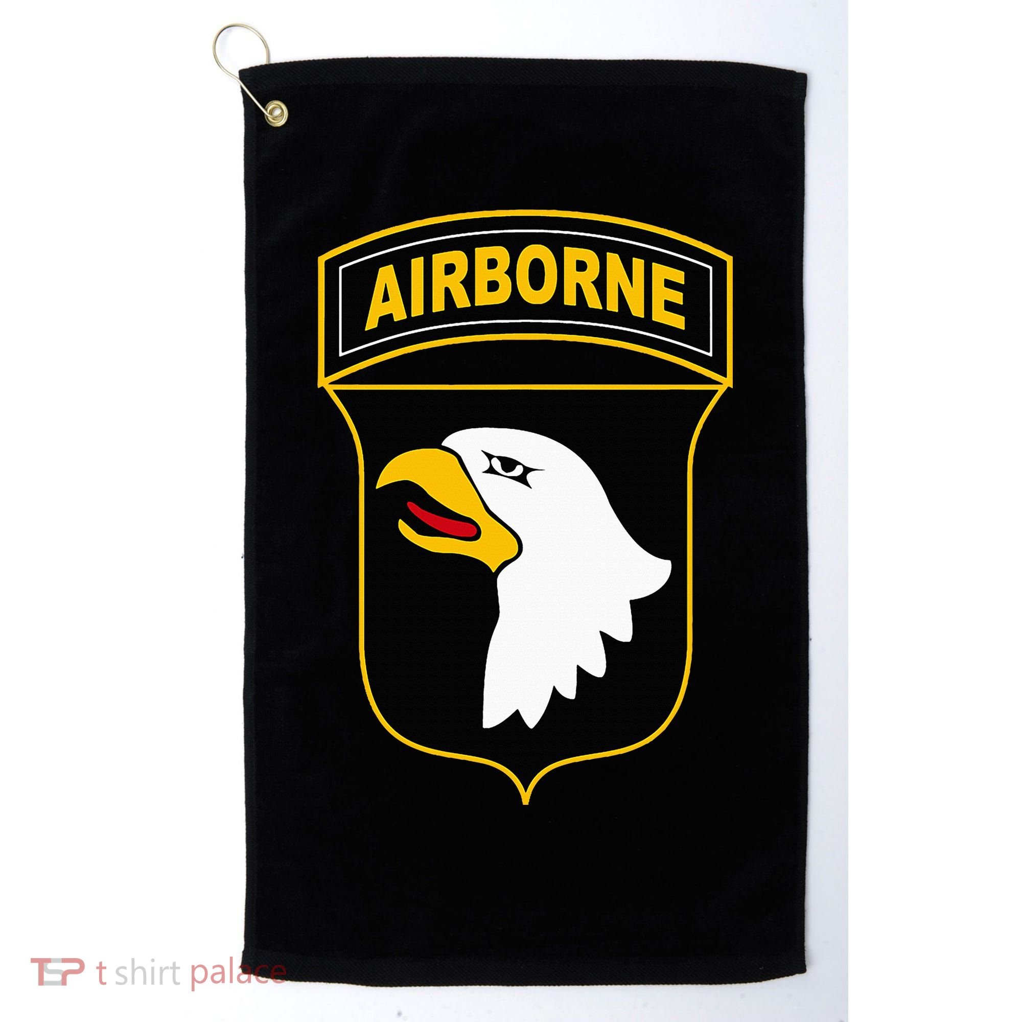 101st Airborne Division Military Veteran American Eagle Army Golf Towel