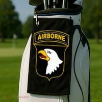 101st Airborne Division Military Veteran American Eagle Army Golf Towel thumb 2