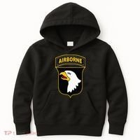 101st Airborne Division Military Veteran American Eagle Army Kids Hoodie thumb 0