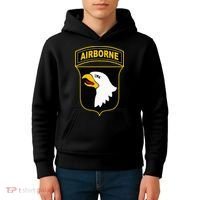 101st Airborne Division Military Veteran American Eagle Army Kids Hoodie thumb 4