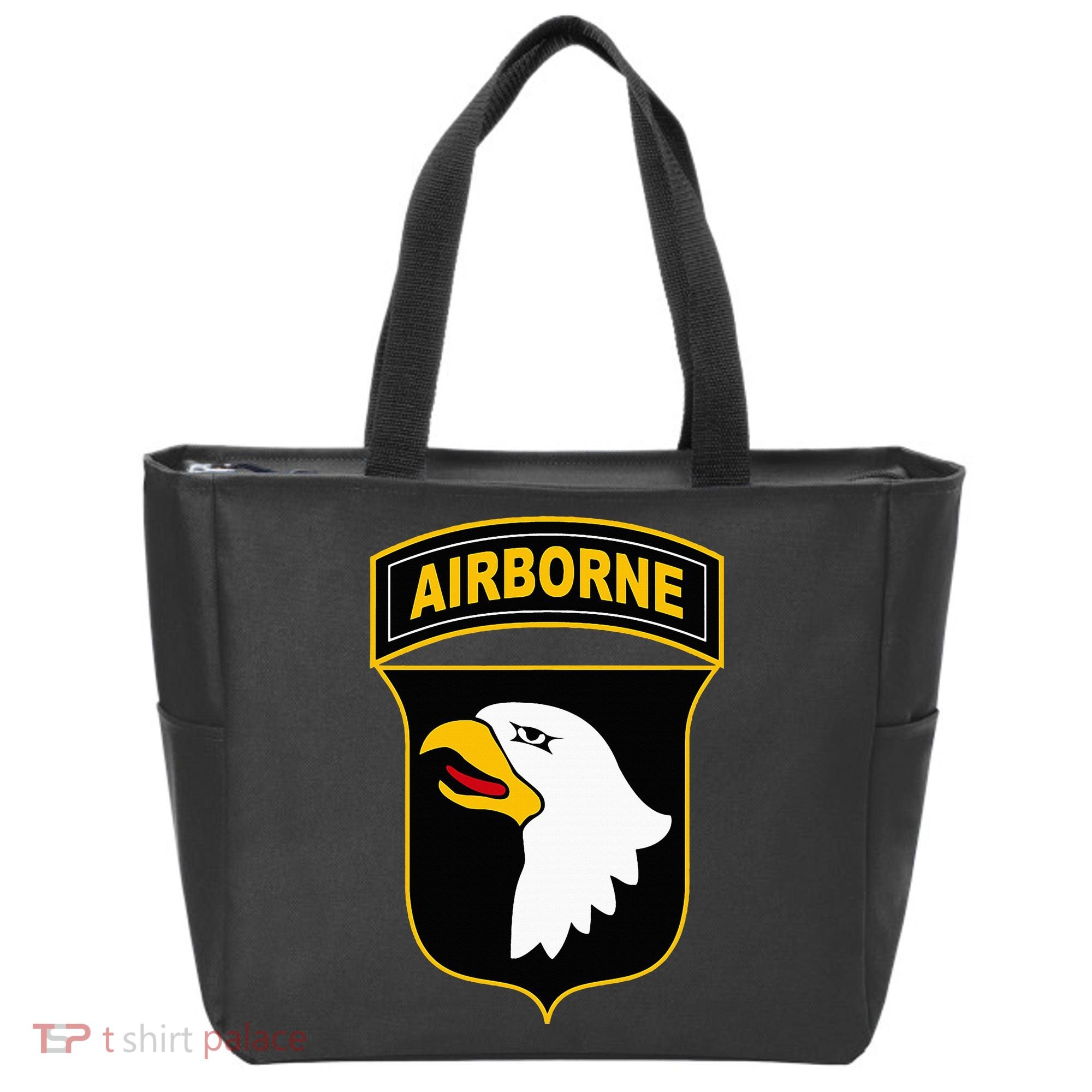 101st Airborne Division Military Veteran American Eagle Army Tote Bag