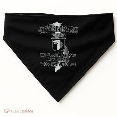 101st Airborne Division Vietnam Veteran Zip Hoodie USA-Made Doggie Bandana