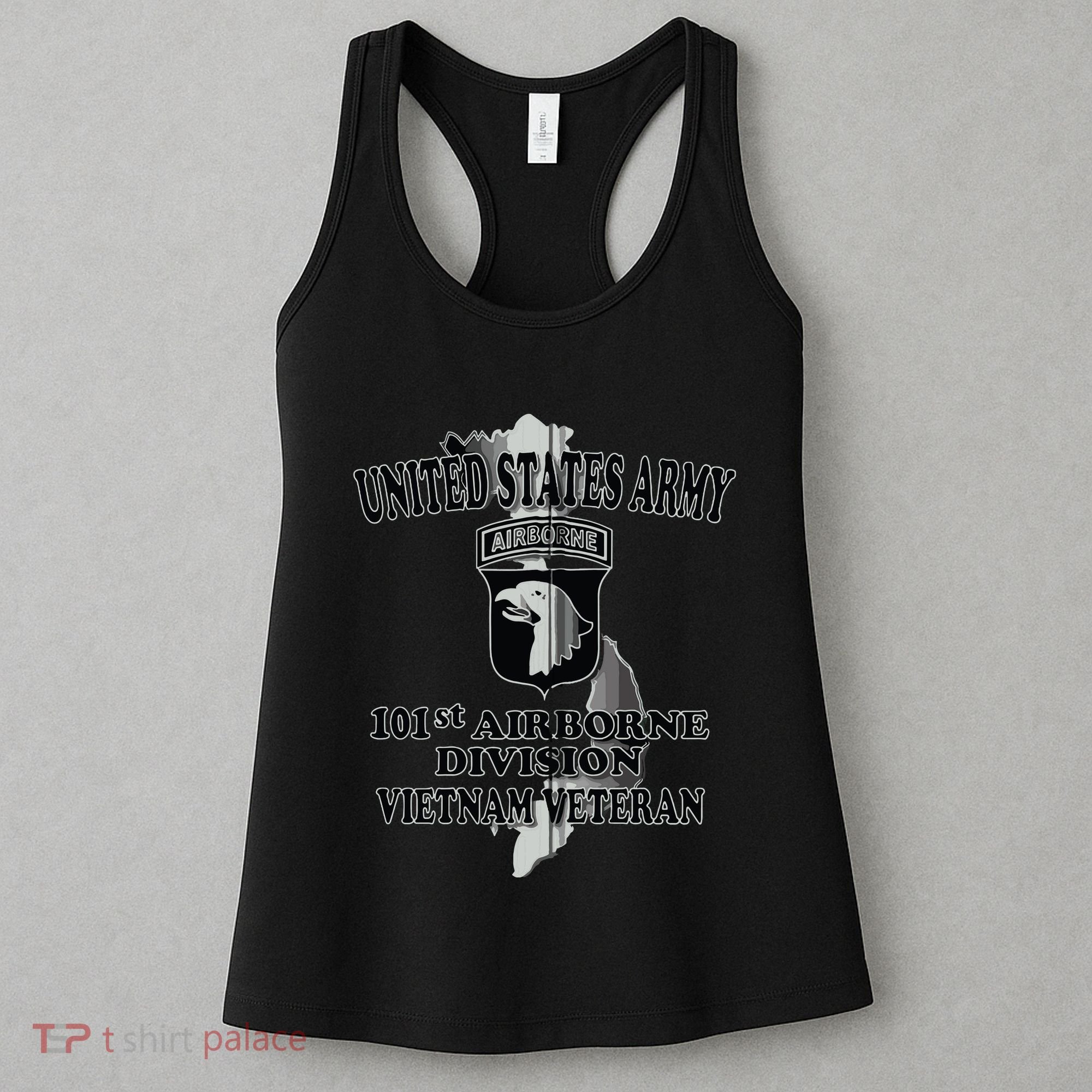 101st Airborne Division Vietnam Veteran Zip Hoodie Women's Tank Top