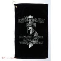 101st Airborne Division Vietnam Veteran Zip Hoodie Golf Towel thumb 0