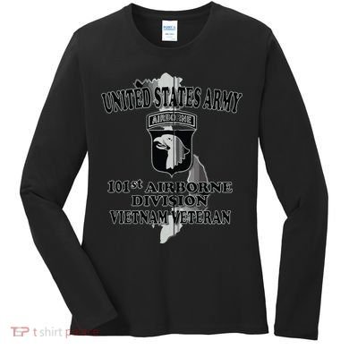 101st Airborne Division Vietnam Veteran Zip Hoodie Women's Long Sleeve Shirt