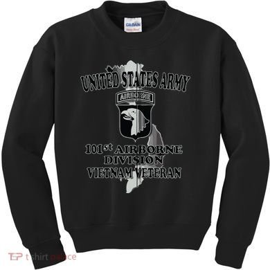 101st Airborne Division Vietnam Veteran Zip Hoodie Kids Sweatshirt