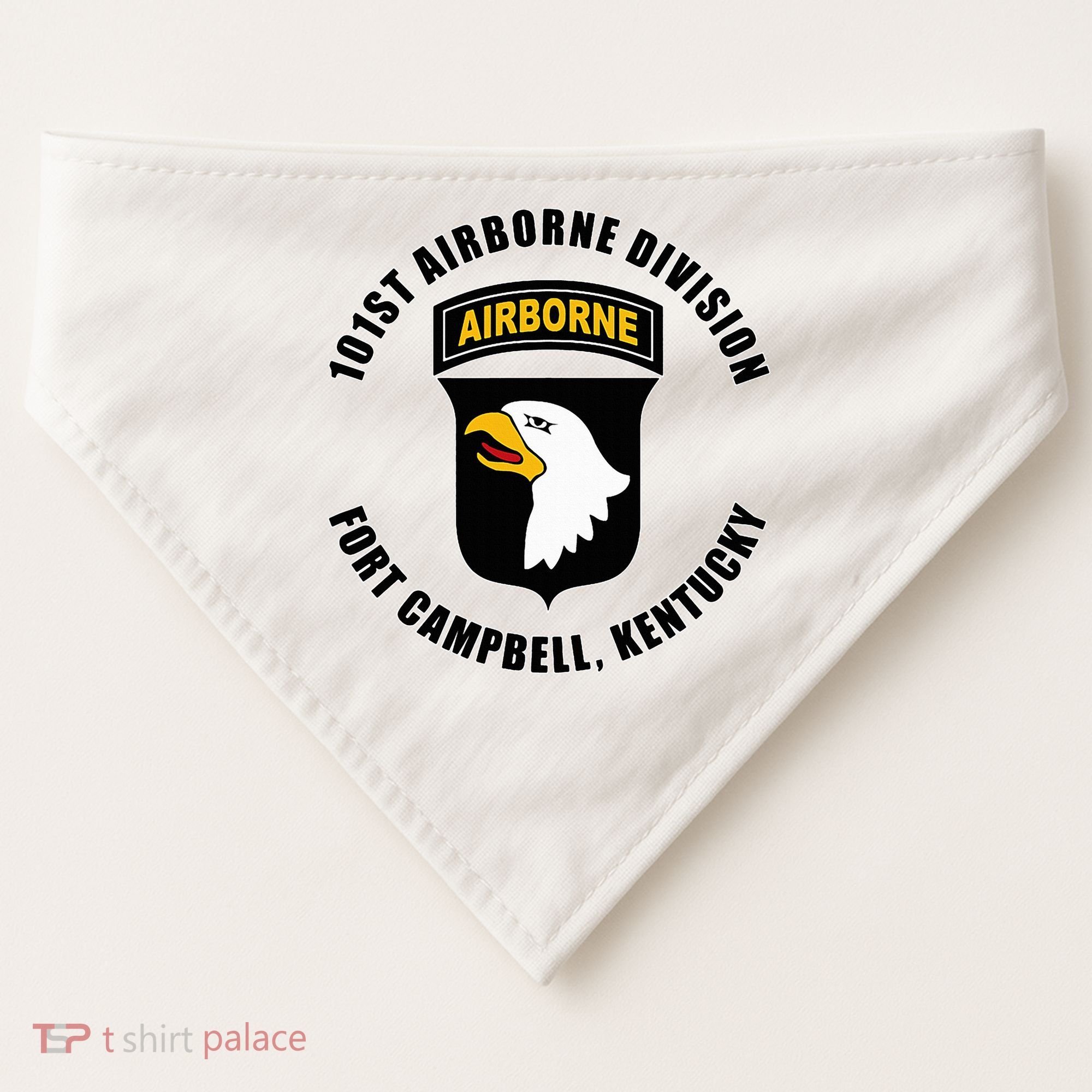 101st Airborne Division Fort Campbell Kentucky Emblem USA-Made Doggie Bandana