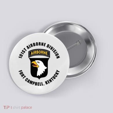 101st Airborne Division Fort Campbell Kentucky Emblem Button