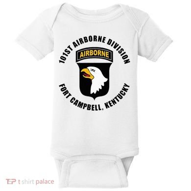 101st Airborne Division Fort Campbell Kentucky Emblem Baby Bodysuit