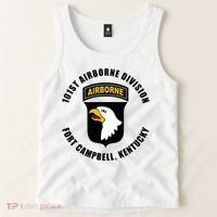 101st Airborne Division Fort Campbell Kentucky Emblem Tank Top thumb 2