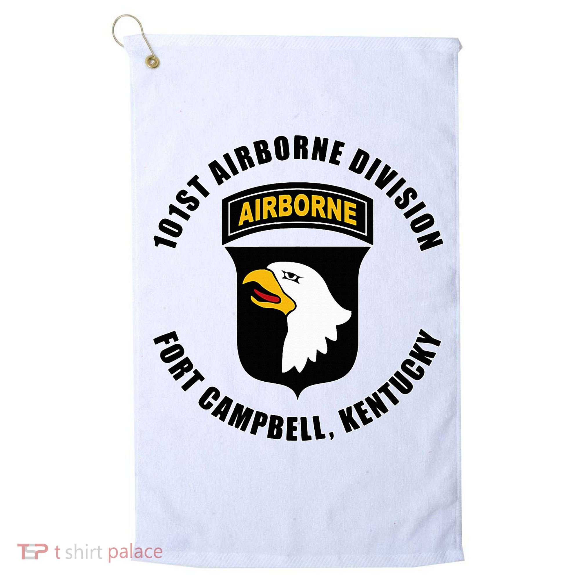 101st Airborne Division Fort Campbell Kentucky Emblem Golf Towel