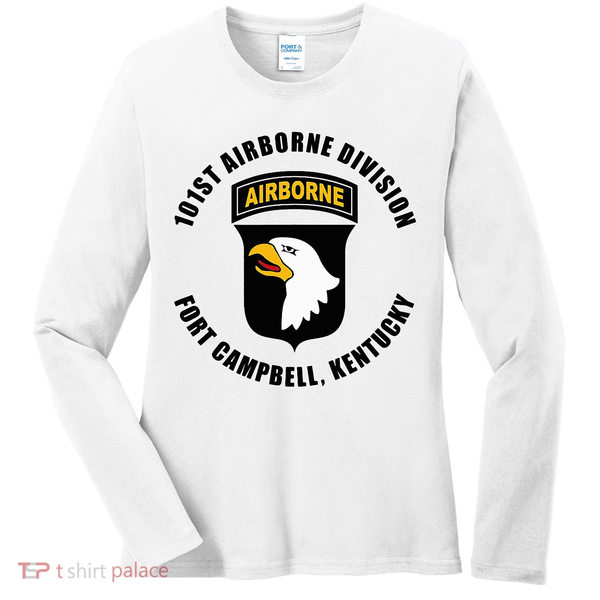 101st Airborne Division Fort Campbell Kentucky Emblem Women's Long Sleeve Shirt