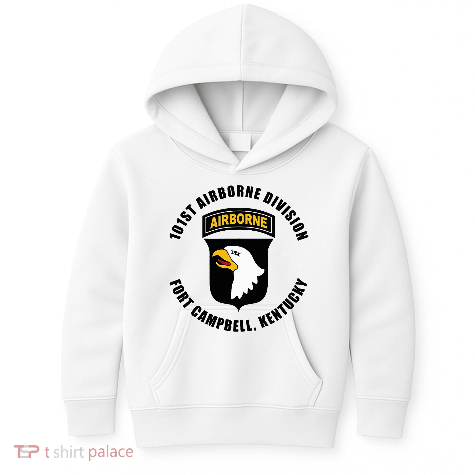 101st Airborne Division Fort Campbell Kentucky Emblem Kids Hoodie