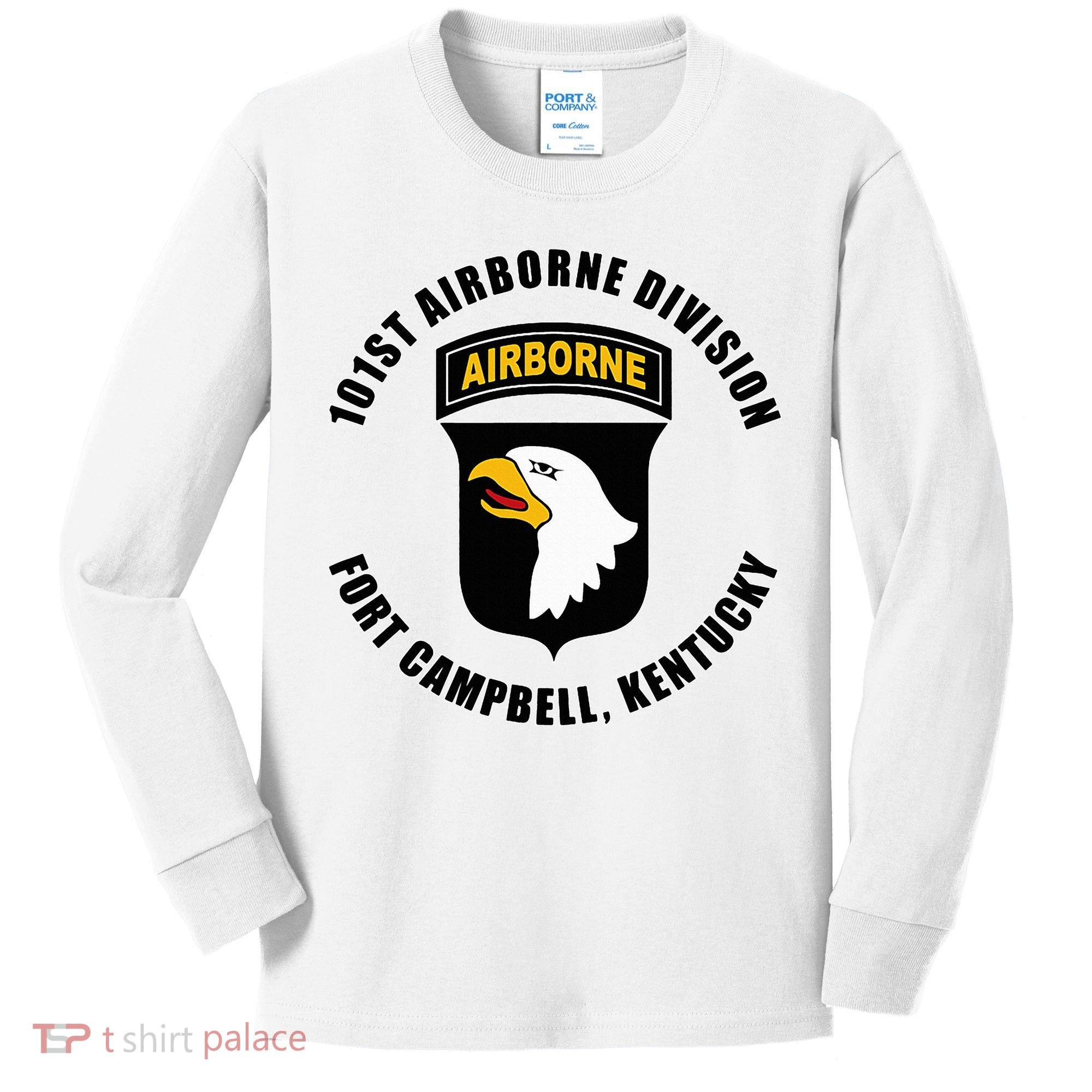 101st Airborne Division Fort Campbell Kentucky Emblem Kids Long Sleeve Shirt