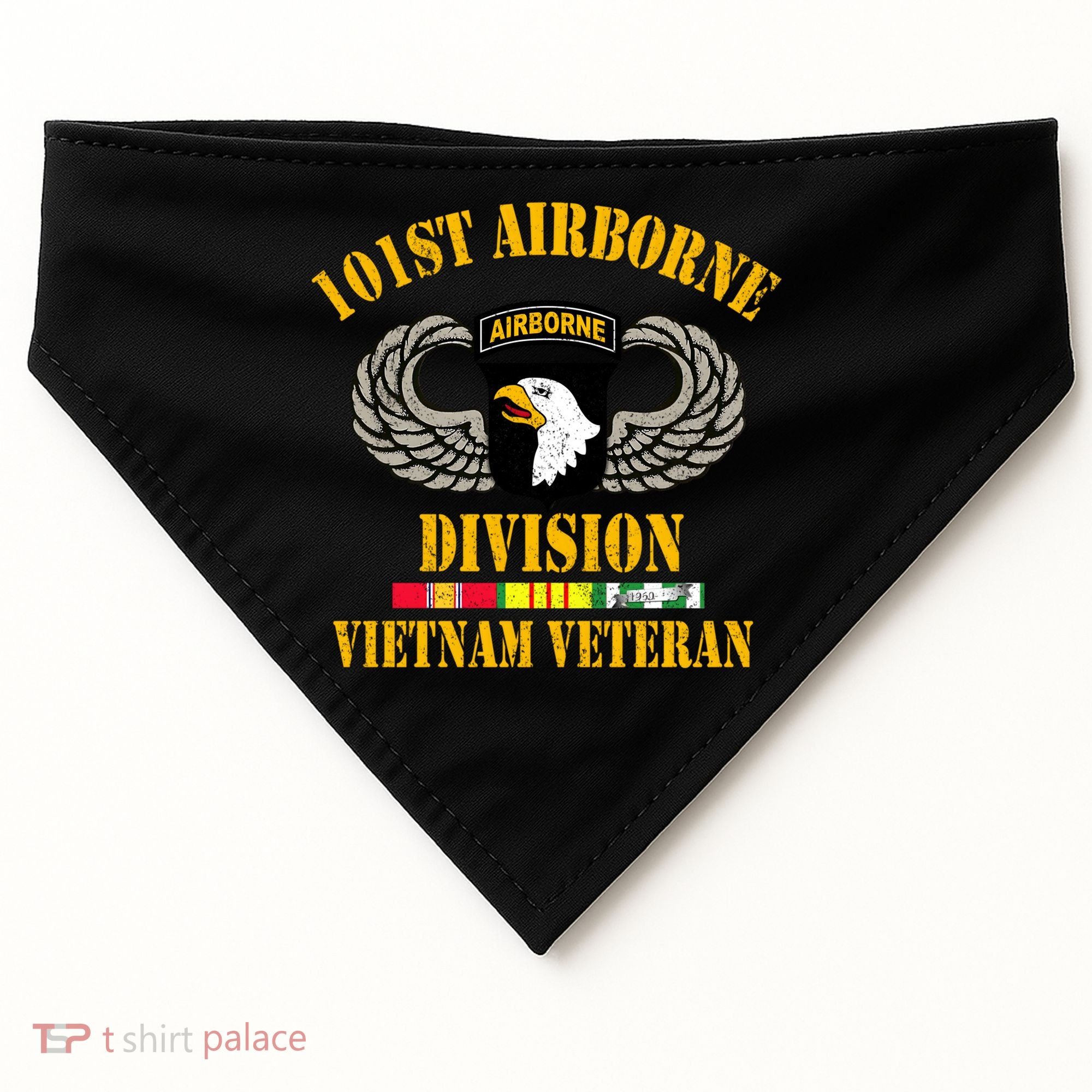 101st Airborne Division Vietnam Veteran Gift Veterans Day Gift USA-Made Doggie Bandana