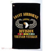 101st Airborne Division Vietnam Veteran Gift Veterans Day Gift Golf Towel thumb 0