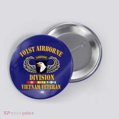 101st Airborne Division Vietnam Veteran Gift Veterans Day Gift Button