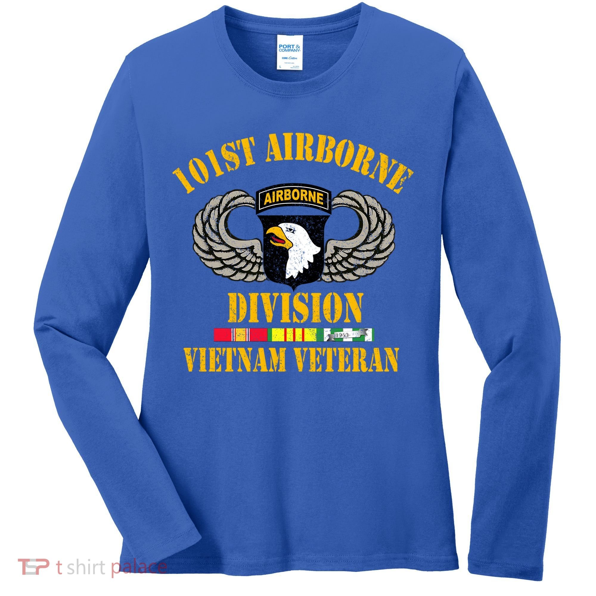 101st Airborne Division Vietnam Veteran Gift Veterans Day Gift Women's Long Sleeve Shirt