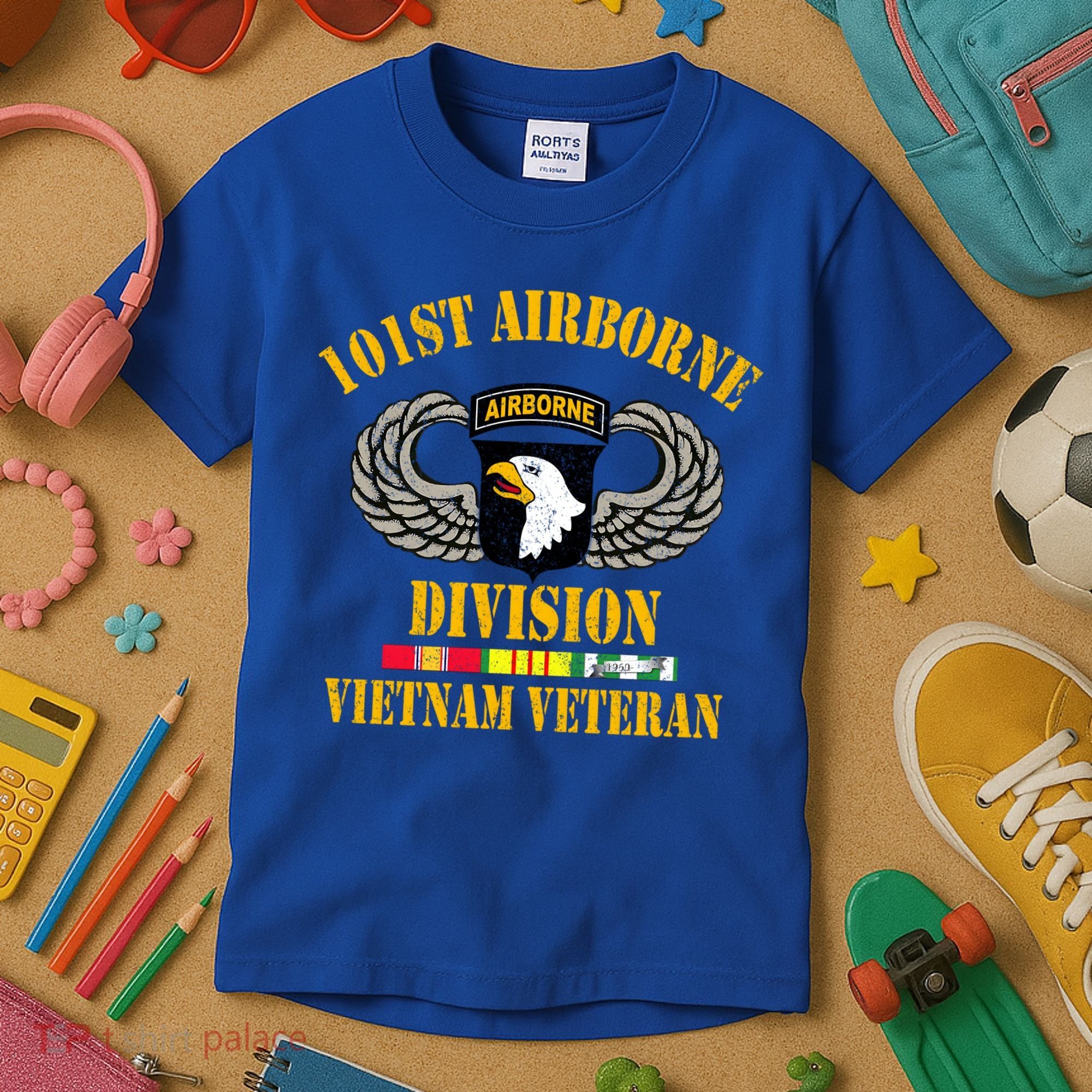 101st Airborne Division Vietnam Veteran Gift Veterans Day Gift Kids T-Shirt