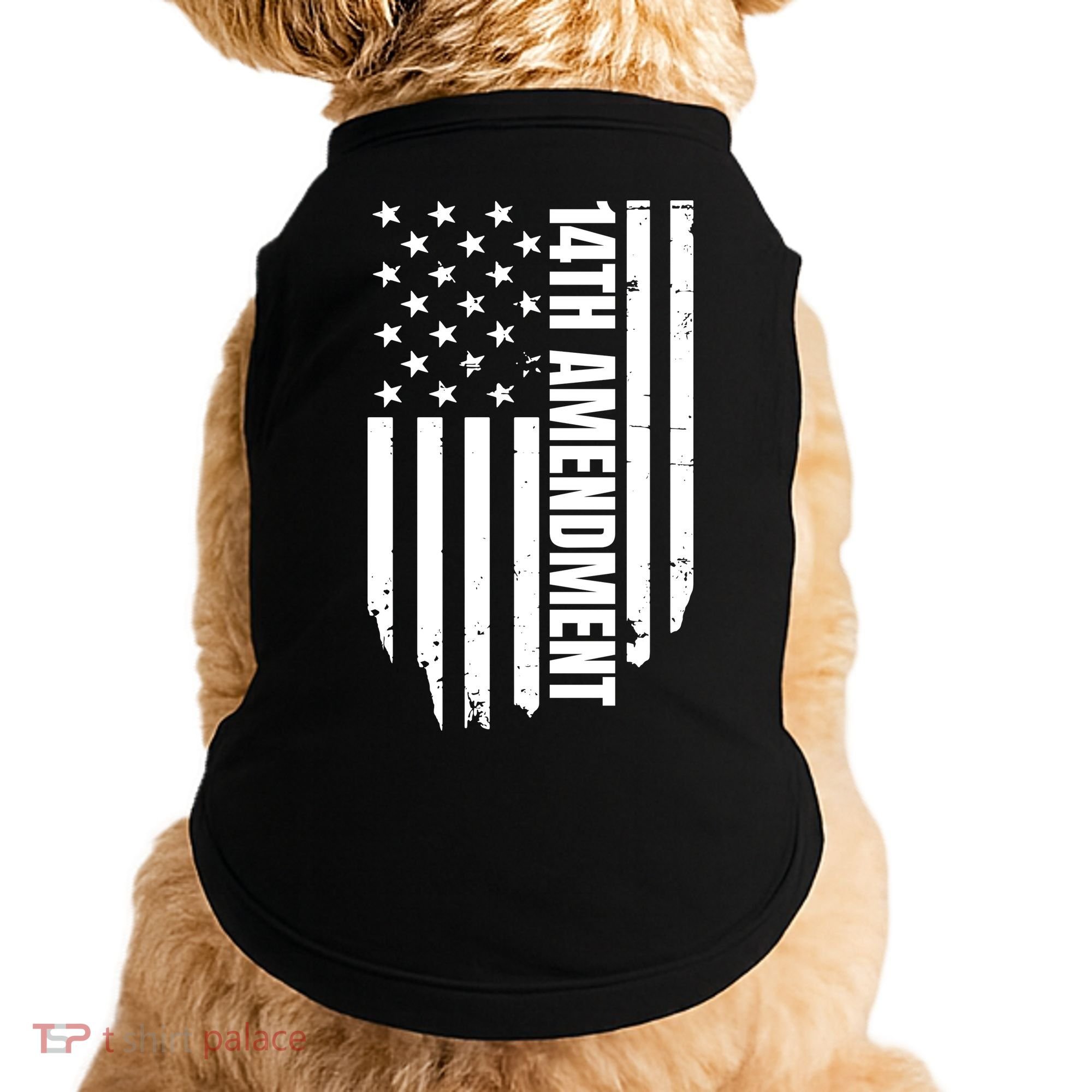 14th Amendment Flag Political America Usa Rights Doggie Tank