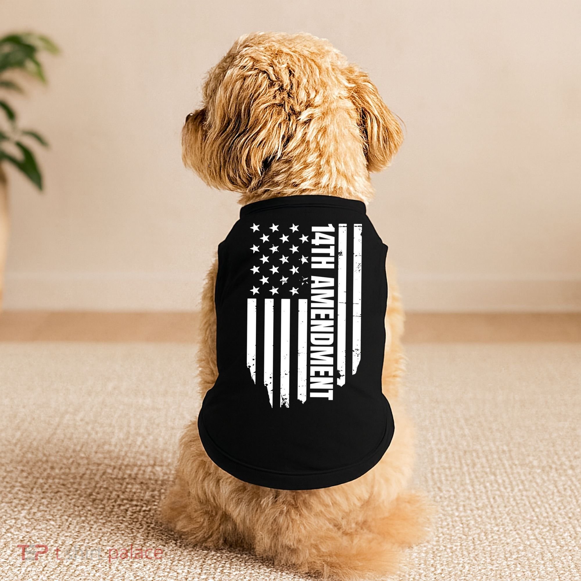 14th Amendment Flag Political America Usa Rights Doggie Tank