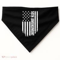 14th Amendment Flag Political America Usa Rights USA-Made Doggie Bandana thumb 0