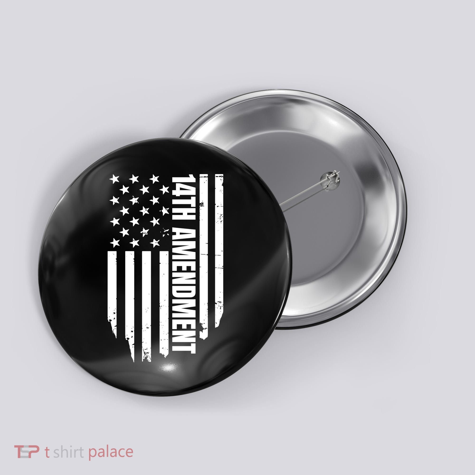 14th Amendment Flag Political America Usa Rights Button
