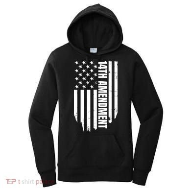 14th Amendment Flag Political America Usa Rights Women's Hoodie
